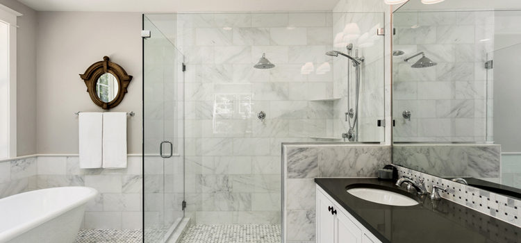 bathroom shower door installation in Palmdale